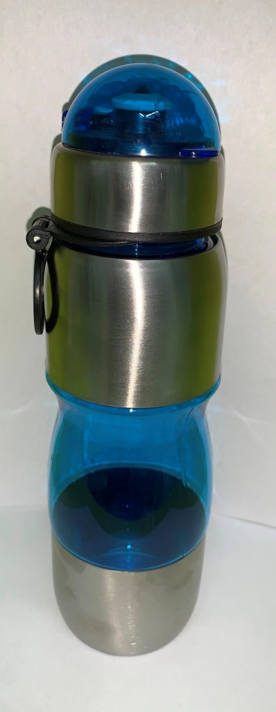 Бутылка 750мл для воды пластик с металл обрамлениям вело 3234081-22