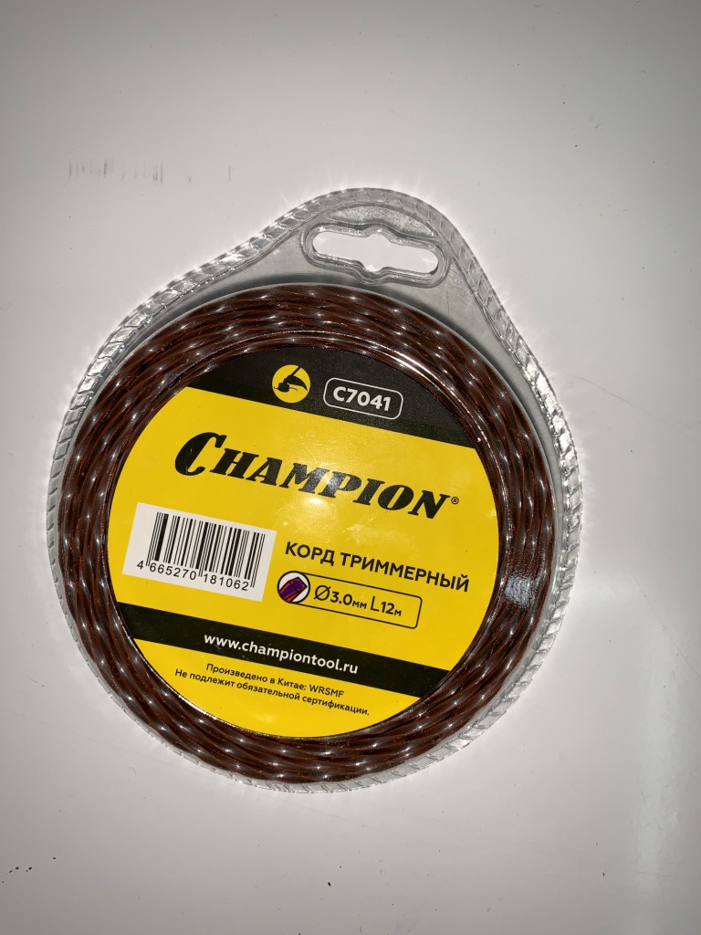 Корд трим.CHAMPION  Magic 3.0мм*12м (витой квадрат) С7041