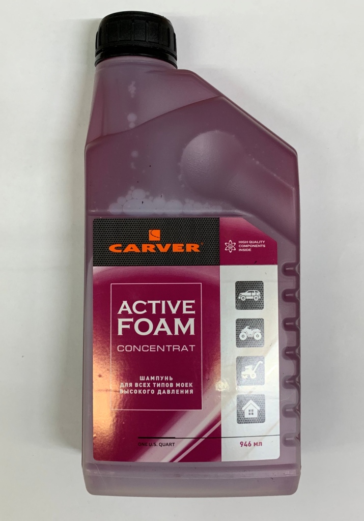 Шампунь конц-т CARVER ACTIVE FOAM для моек (розовая пена) 0,946 л. 