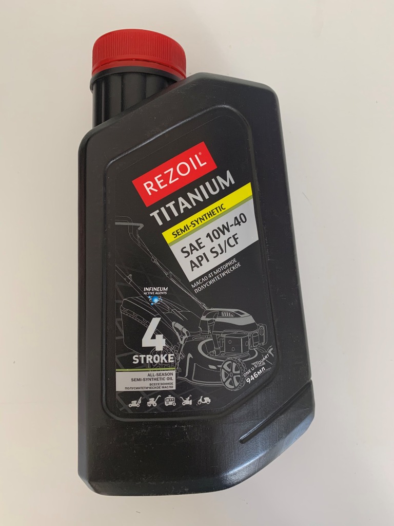 Масло REZOIL TITANIUM 4-т. п/синт. (до -30°С) SAE 10W-40 API SJ/CF 0,946 л