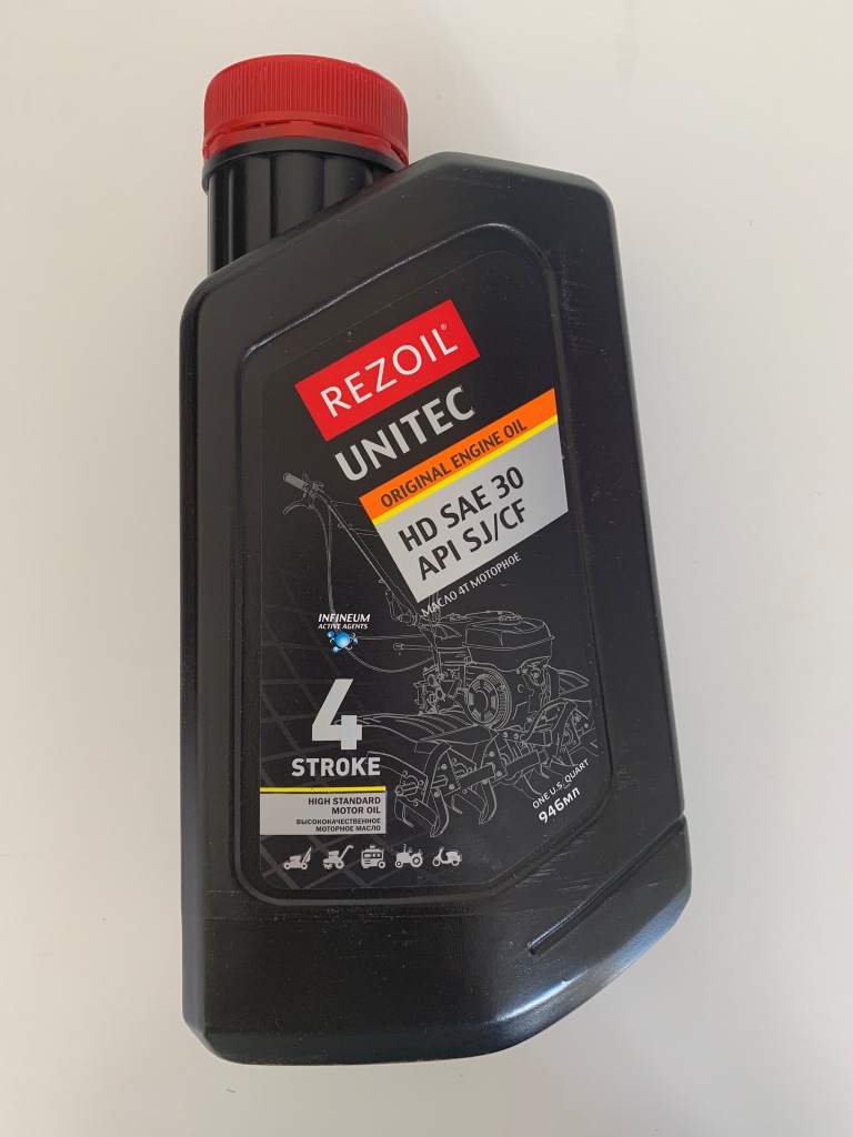 Масло REZOIL UNITEC 4-т. минеральное HD SAE 30 API SJ/CF 0,946 л.