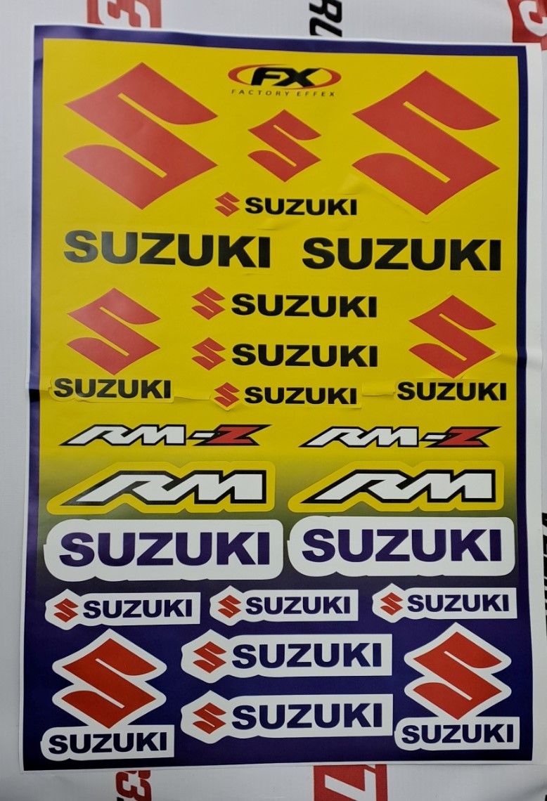 Наклейки: SUZUKI, RM, RM-Z (30x45)                                                                         
