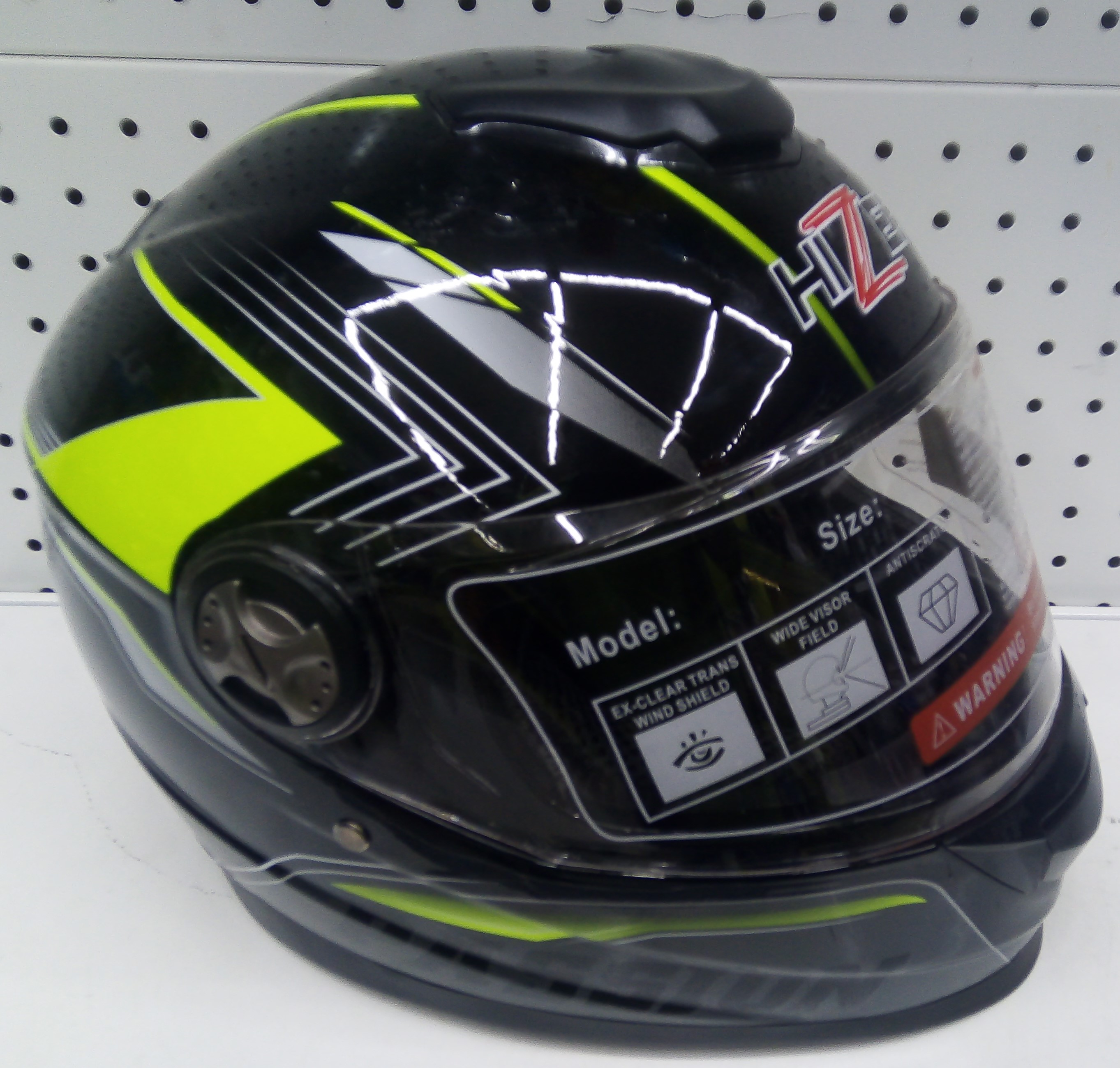 Шлем мото интеграл HIZER B565 (XL) #3 black/yellow