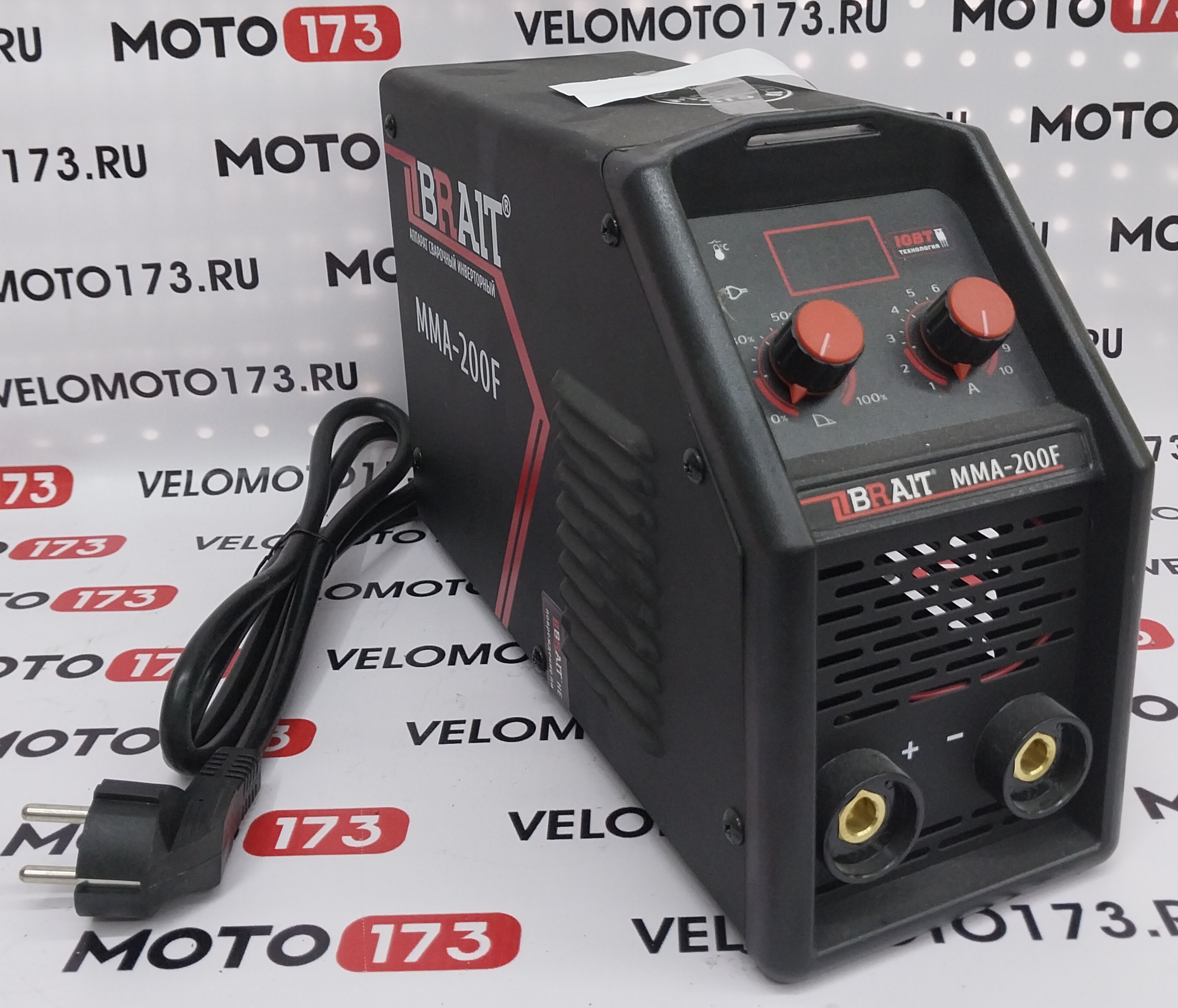 Инвертор сварочный ММА-200F (20-200А, d.1.6-4мм., защита от перегрева, анти-прилипание, горячий старт)