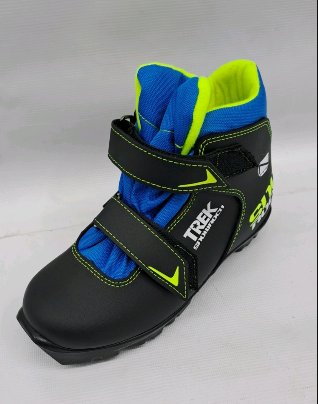 Ботинки лыжные детские TREK Snowrock1 черный лого лайм лимон RU35, EU36, CM22,5                            