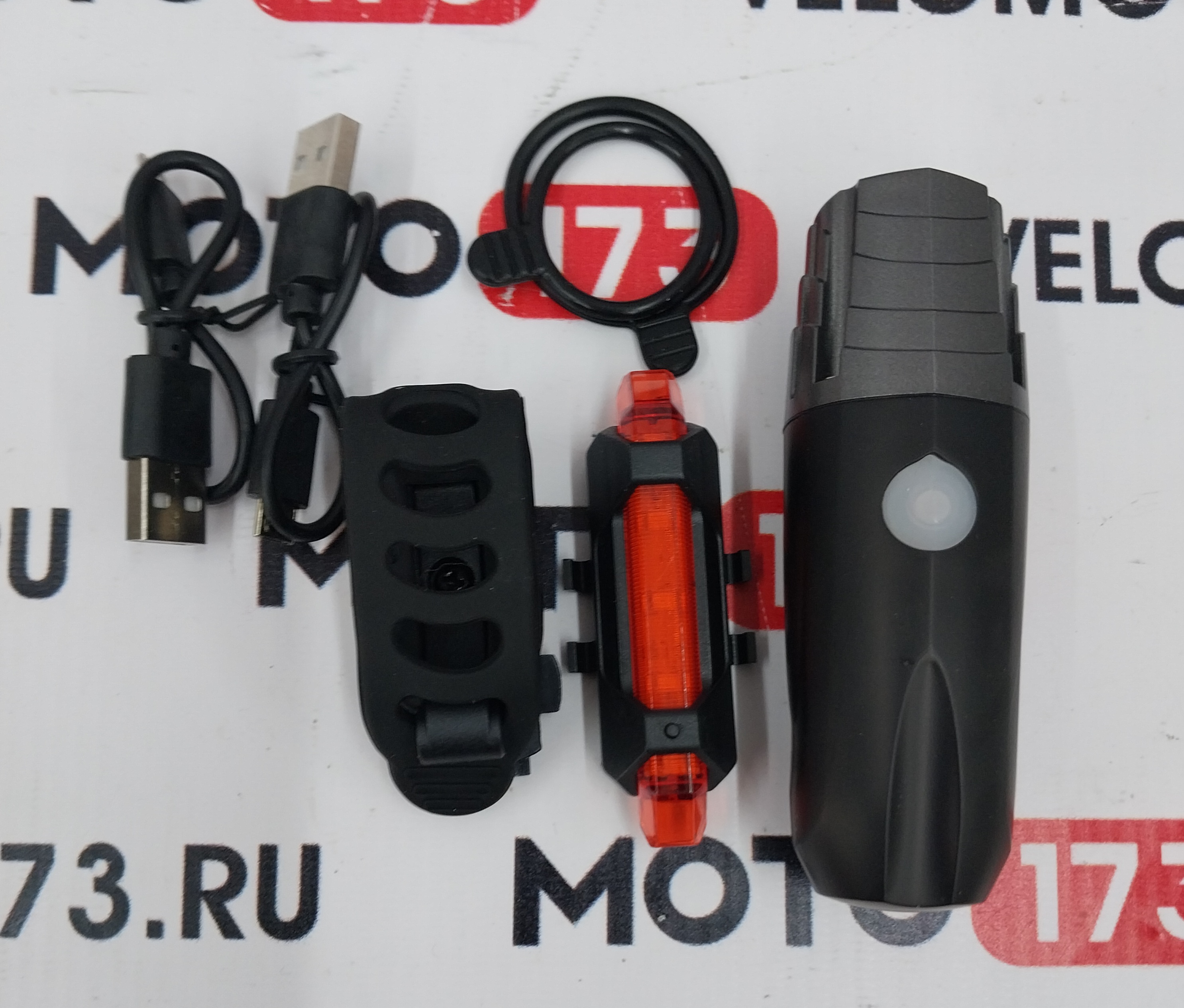 Комплект фонарей STG FL1536 (220 люм (1000MmAH)) + BCTL5477 (usb) X95141