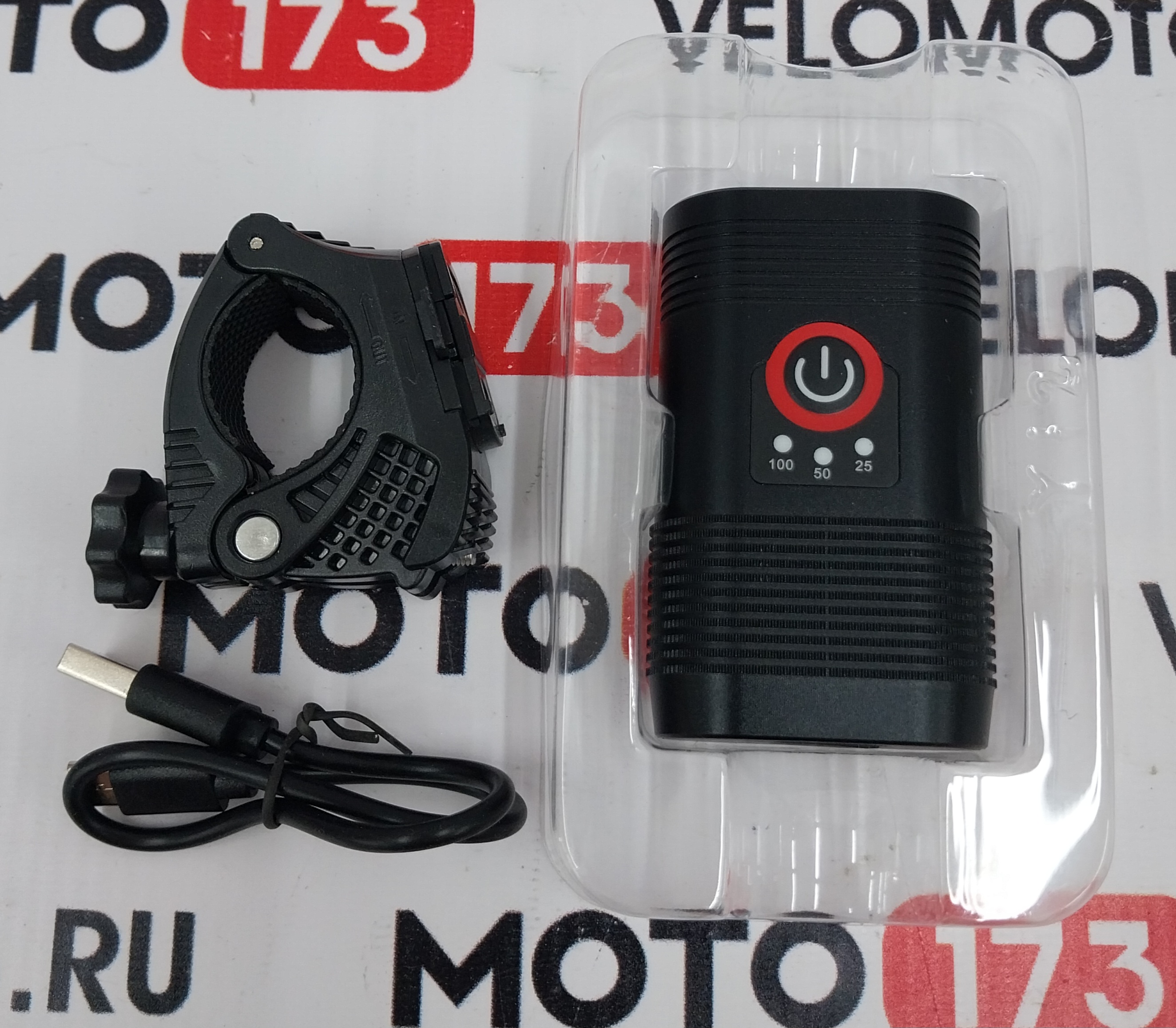 Фонарь STG BC-FL1582 передний  USB