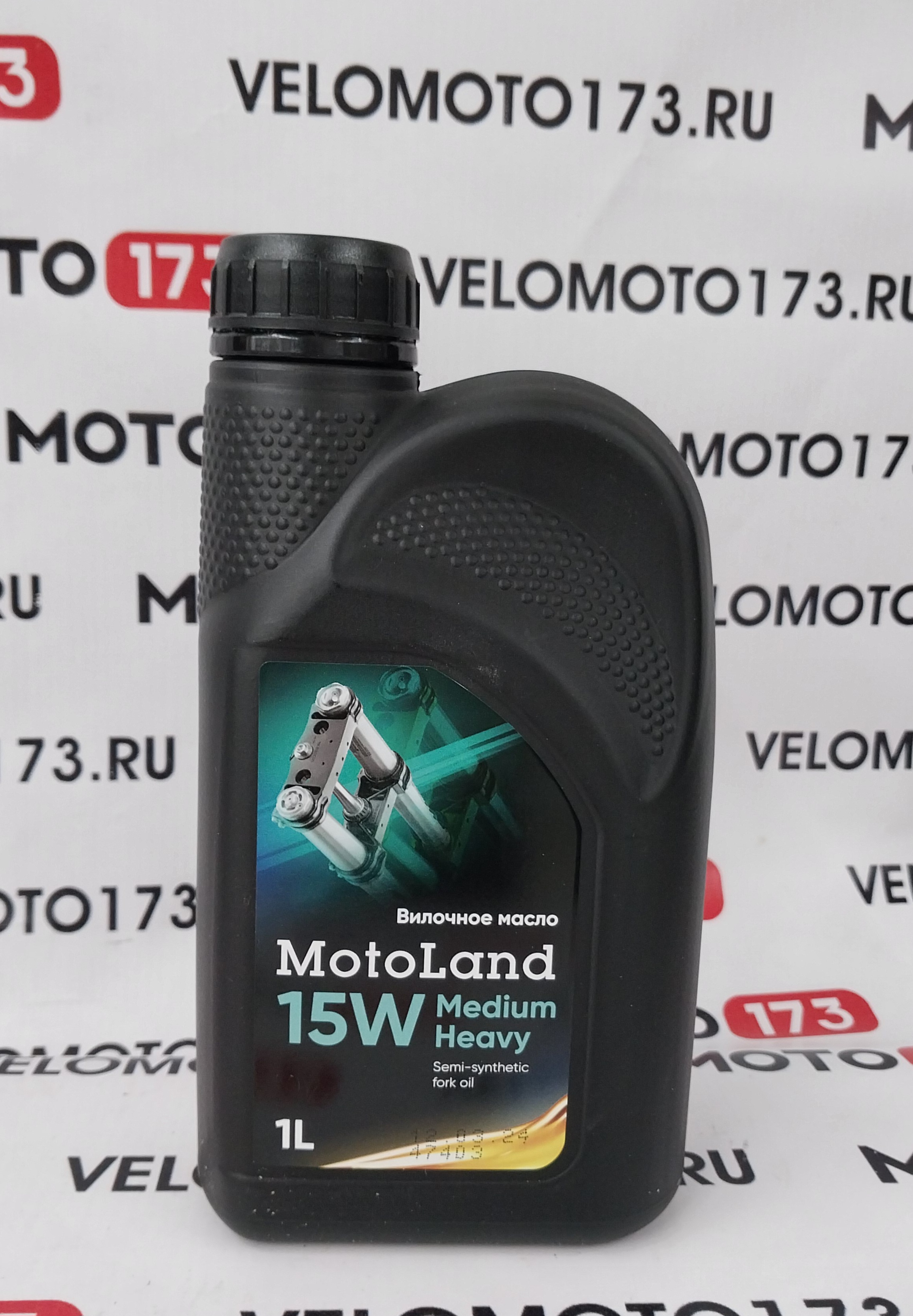 Масло гидравлическое MOTOLAND Fork oil  Medium Heavy 15W 1л