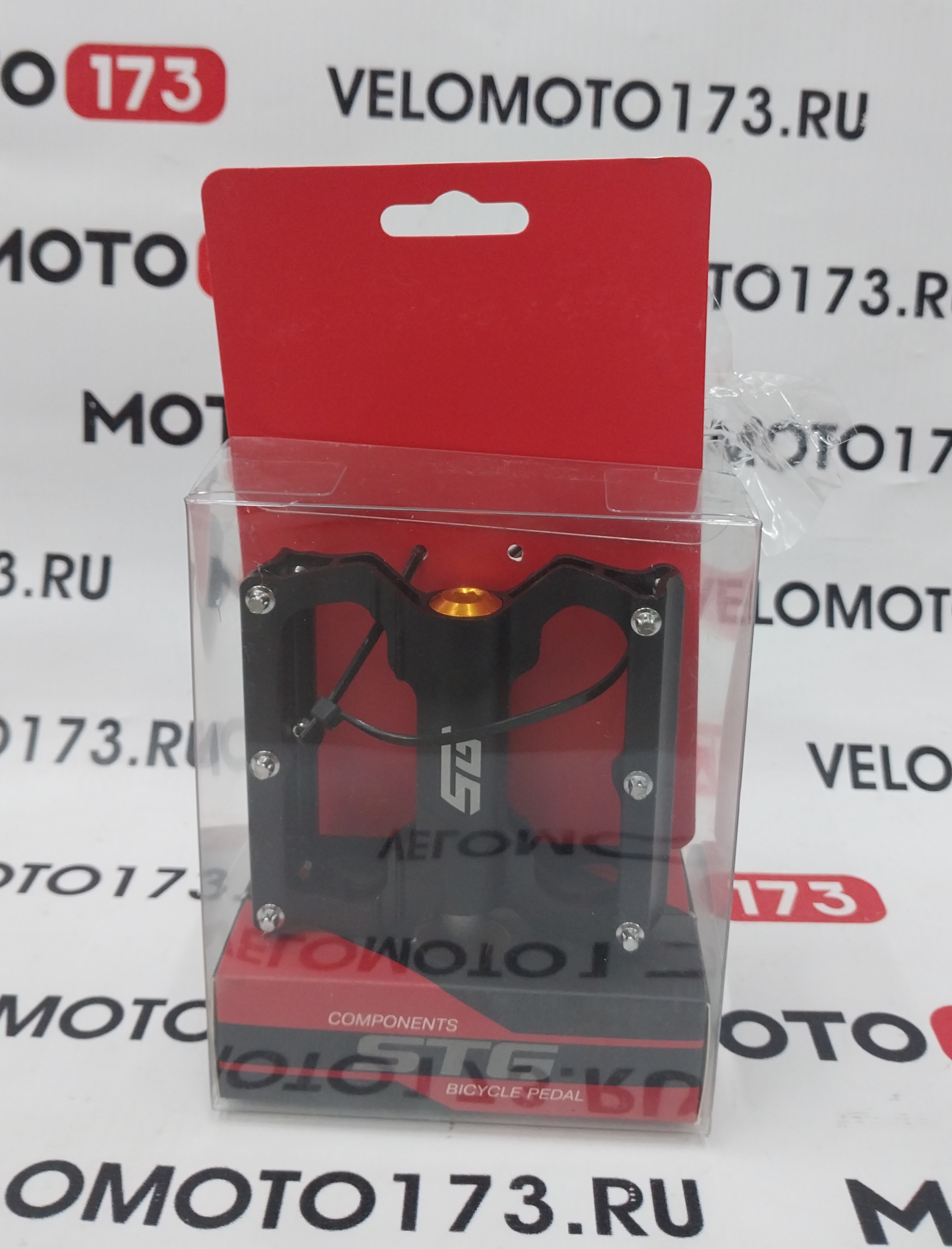 Педали STG BC-PD213 алюм., комб. подшип., черный Х95417