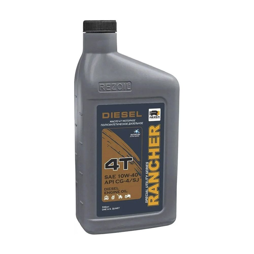 Масло Rancher DIESEL 4-т. п/синт. 10W40 CG-4/SJ 0,946 л.