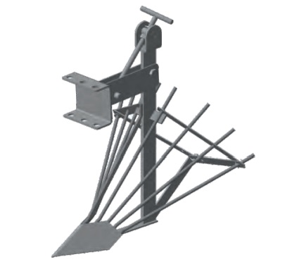 Картофелекопалка, стойка 10*500 мм. ширина 430 мм. со сцепкой