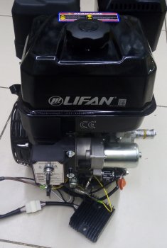 Двигатель LIFAN 20 л.с. с катушкой 18А KP460E ЭЛ.СТАРТЕР вал 25 мм.